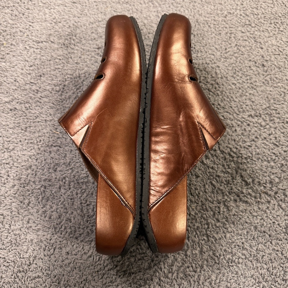 Aravon Shoes Womens 10 AA Bronze Slip On‎ Clogs Comfort Casual Walking Cutout - Picture 8 of 10